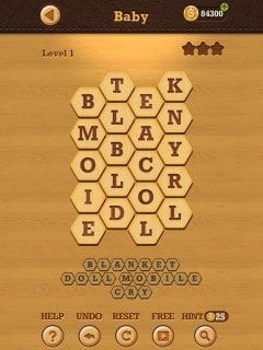 Words Crush Hidden Theme Baby Level 1