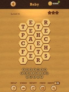 Words Crush Hidden Theme Baby Level 4