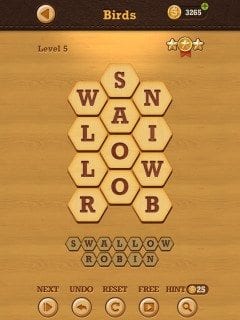 Words Crush Hidden Theme Birds Level 5