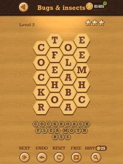 Words Crush Hidden Theme Bugs & Insects Level 2