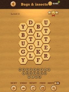 Words Crush Hidden Theme Bugs & Insects Level 3