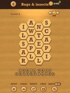 Words Crush Hidden Theme Bugs & Insects Level 4