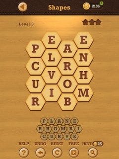 Words Crush Hidden Theme Shapes Level 3