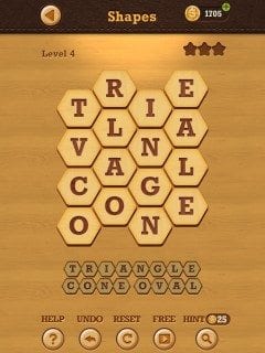 Words Crush Hidden Theme Shapes Level 4