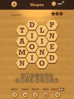 Words Crush Hidden Theme Shapes Level 5