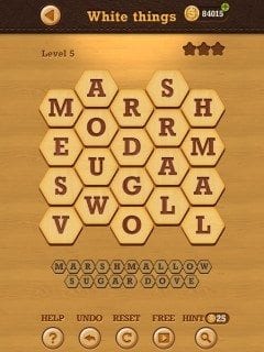 Words Crush Hidden Theme White Things Level 5