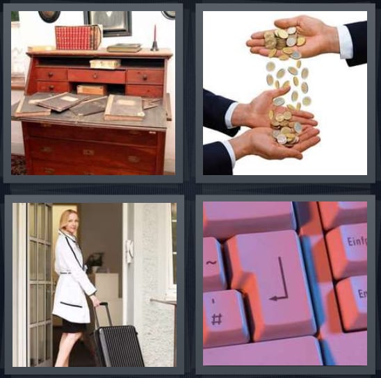 4 pics one word answers 6 letters